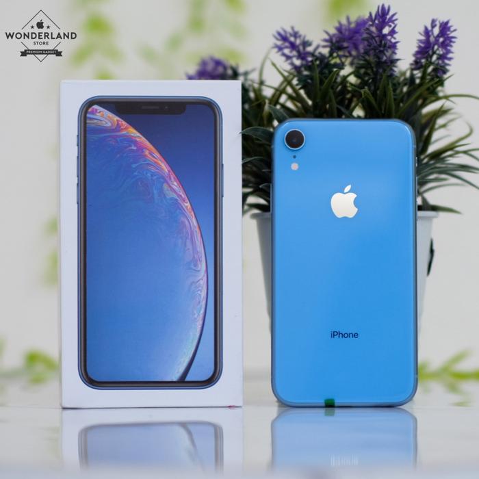 Gambar Second iPhone XR 256GB Nano+eSim, Mulus LikeNew, Fullset Original - Blue dari Wonderland Store undefined Tokopedia