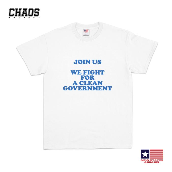 Gambar Dono Warkop - Join Us We Fight For A Clean Government | Merch T shirt - Putih, S dari Chaos Project Co undefined Tokopedia