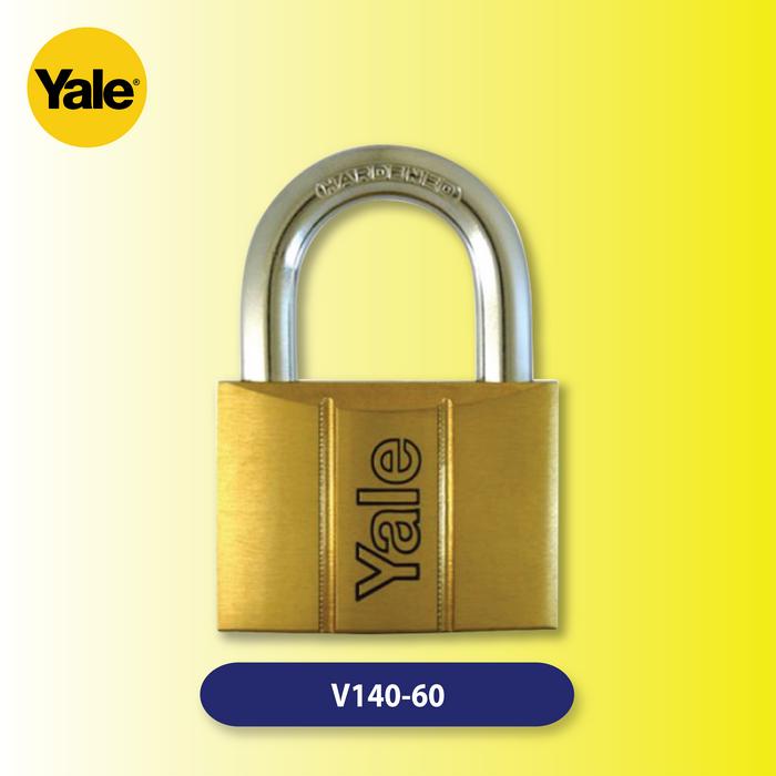 Gambar GEMBOK YALE BRASS SERIES PADLOCK [ORIGINAL] - GEMBOK YALE KNCYL - V140.60 dari Bangunan Ekspres Online DPS undefined Tokopedia