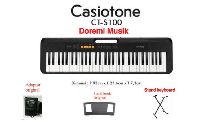 Gambar Keyboard casio CTS100 original - Paket 1 dari Doremi.Musik undefined Tokopedia