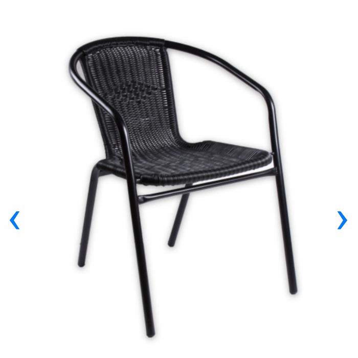 Gambar Kursi Teras - Hitam/kursi santai/kursi cafe/hitam/coklat/abu abu - Hitam dari S2&k babyshop undefined Tokopedia