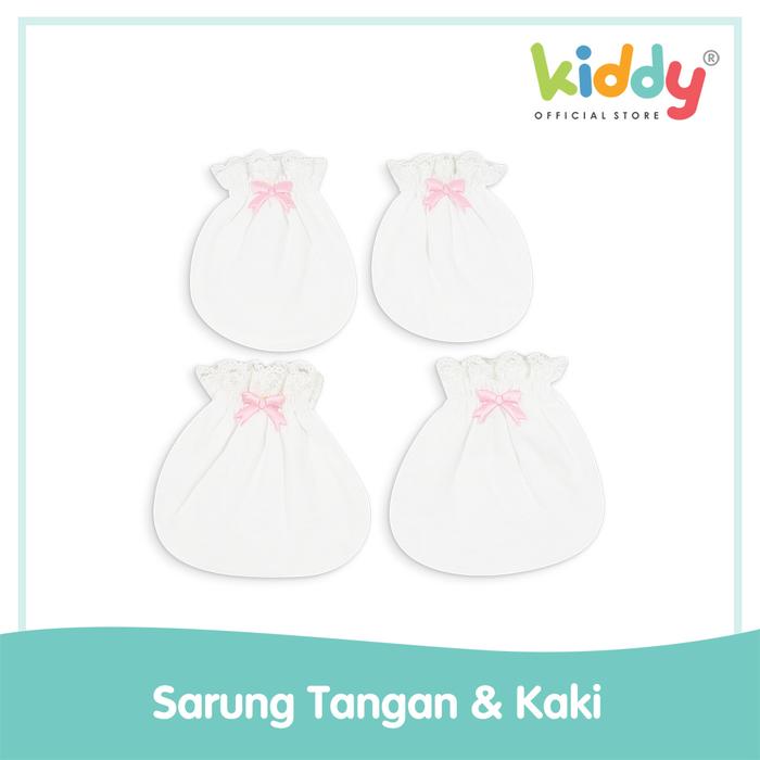 Gambar Kiddy Sarung Tangan kaki Bayi dengan Pita - 38060 Katun Newborn - pink dari Bayi Kiddy Kota Tangerang Tokopedia