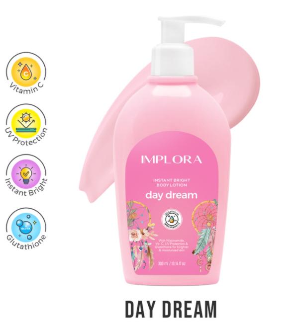 Gambar IMPLORA Instant Bright Body Lotion Hand Body 300ML Bodylotion - Lotion DayCream dari YunDae Beauty undefined Tokopedia
