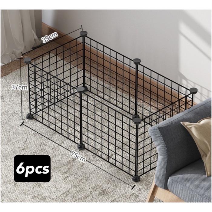 Gambar Kandang Hewan Peliharaan - Kandang Kucing-Kandang Anjing Pagar Besi - 6 pcs dari Pawsitive Official undefined Tokopedia