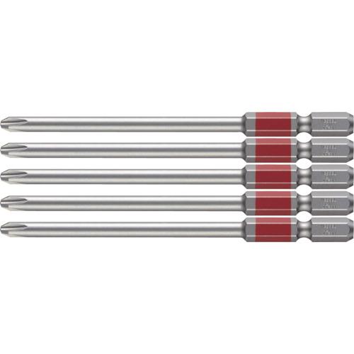 VESSEL GO-SAI Bits Set – 5-teilig, Größe #2 X 100 Mm, Mit Magnet, Für Sechskant-Antrieb 6,35 Mm, Japan-Import