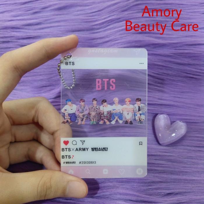 Gambar Photocard BTS Transparant Keychain PERSONA Ver. 3 / Gantungan Kunci - BTS OT7 dari Amory Beauty Care undefined Tokopedia