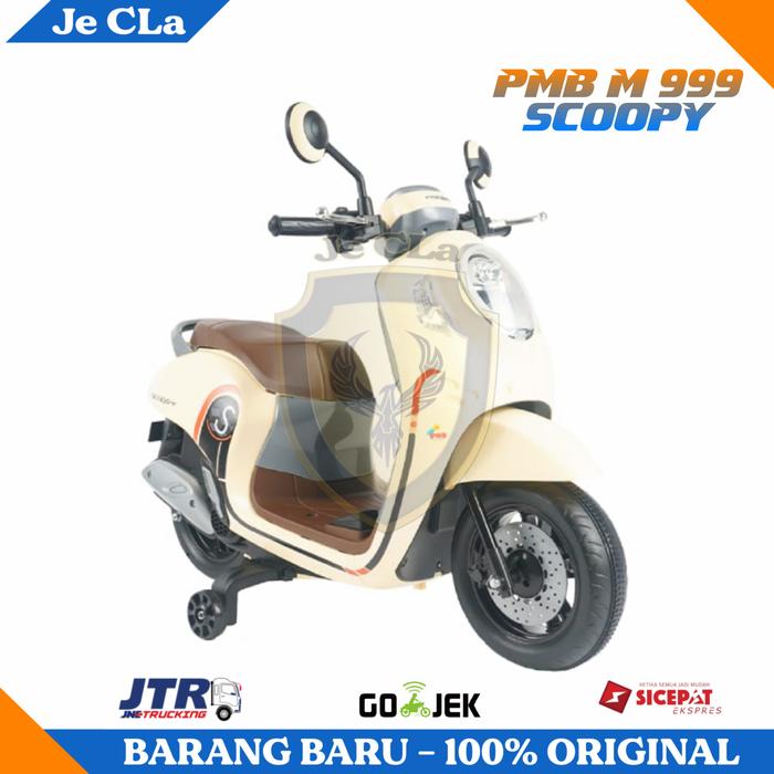 Gambar Motor Aki Anak Scoopy PMB M999 Terbaru Lisensi Resmi HONDA - Cream dari Je CLa undefined Tokopedia