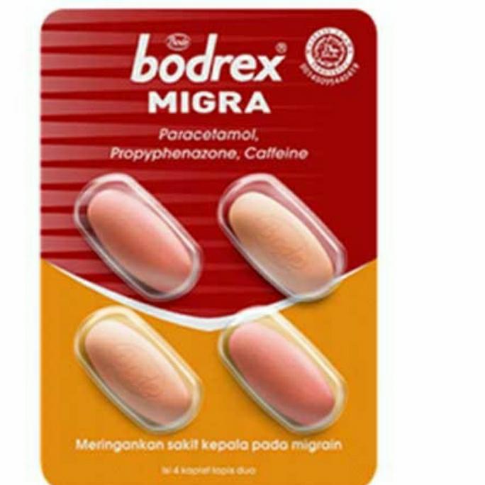 Gambar bodrex tablet - extra- migra- flu batuk berdahak- flu& btk kering PE - MIGRA 4 TB dari Amanda Farmasi undefined Tokopedia