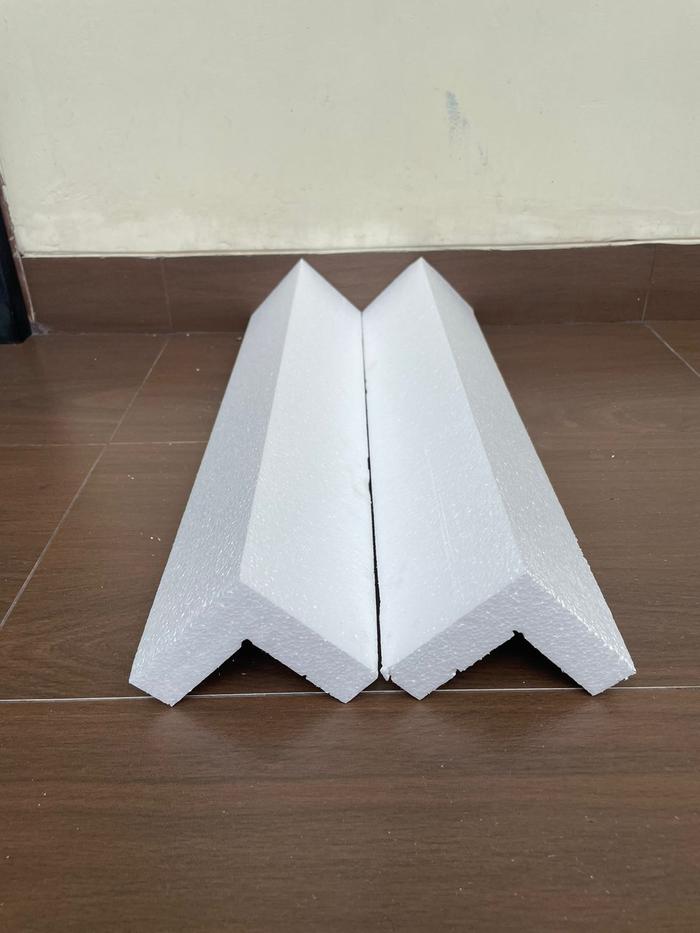 Gambar Styrofoam Siku Packing - Siku Foam - Siku Styrofoam - Styrofoam Sudut - 60 x 10 x 10cm dari Bintang Kemasan Foam undefined Tokopedia