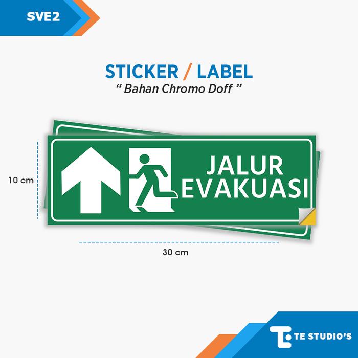 Promo Stiker Jalur Evakuasi Sticker Exit Rambu Tanda Sign Titik Kumpul ...