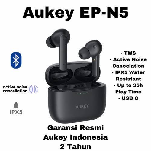Jual Aukey EP-N5 Active Noise Cancelling BT5 TWS Earbuds Original