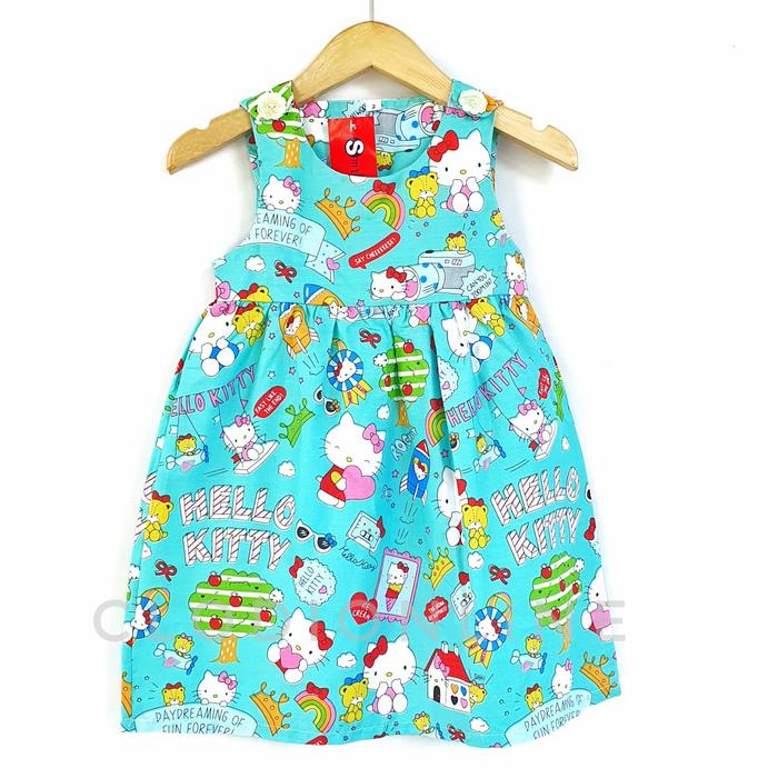 Gambar baju dress anak 1 2 3 tahun dress katun jepang anak perempuan 11 - Hellokitty, size2 1 thn dari CLODI ONLINE undefined Tokopedia