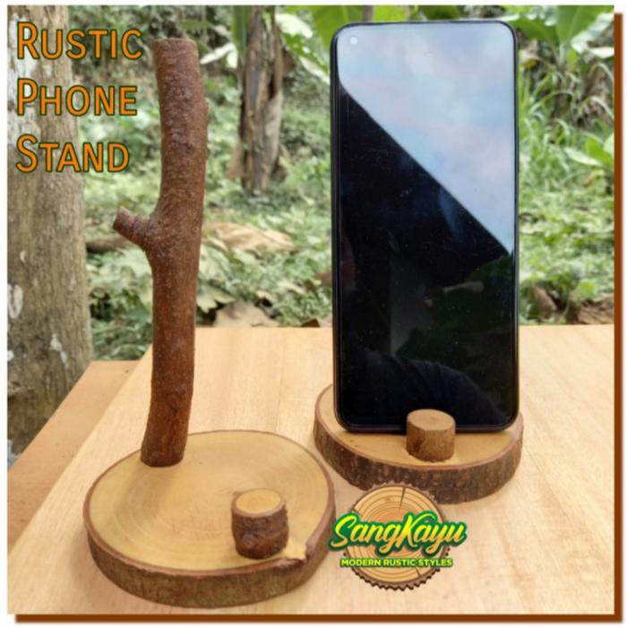 Gambar Docking hp Phone stand dudukan handphone samsung oppo xiaomi realmi 2 - Model rustic dari CV. Sangkayu undefined Tokopedia