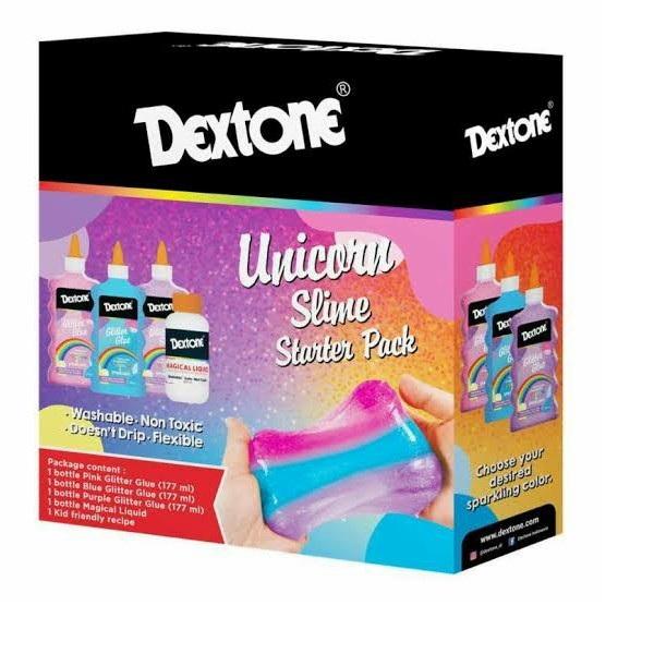 Gambar Dextone glitter slime kit unicorn dan rainbow - Unicorn dari Os2025 undefined Tokopedia
