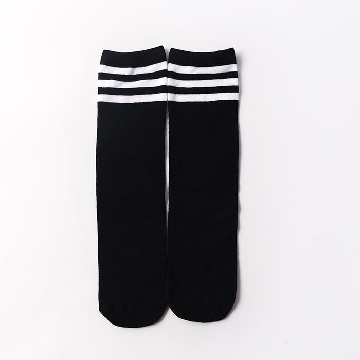 Gambar Kaos kaki Anak Perempuan Anak Laki Simple Selutut Panjang Murah Import - Hitam dari MY LITTLE TULIP undefined Tokopedia