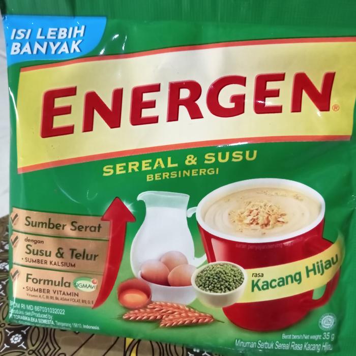 Gambar Sereal dan susu Energen rasa kacang hijau kemasan sachet dari ibulanja undefined Tokopedia