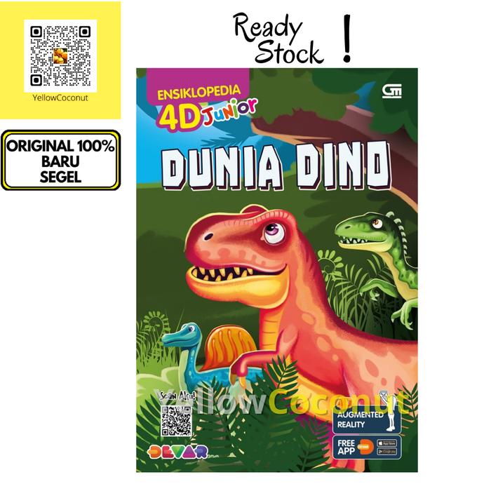 Gambar Ensiklopedia 4D Junior: Dunia Dino (Dino World) - Devar dari YellowCoconut undefined Tokopedia