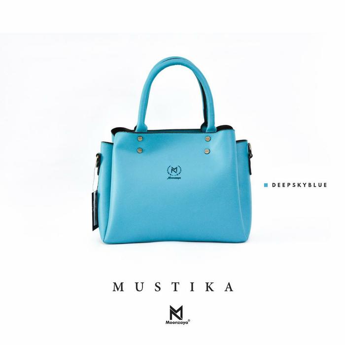 Gambar [Best Seller] Tas Wanita Premium Mustika By Moonzaya Original - DEEP SKY BLUE dari Hi.local undefined Tokopedia