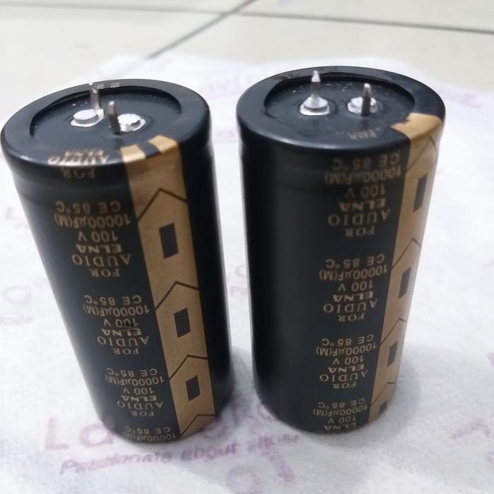 Condensatore Filtro Alimentazione Amplificatore 4 Condensatori Elettrolitici ELNA 10000uF 100V Per Audio HiFi - 35x100mm Condensatori Alta Capacità Per Amplificatori