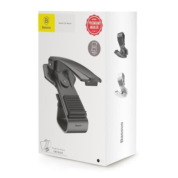 Gambar BASEUS CAR HOLDER DASHBOARD BIG MOUTH MOBILE PHONE CAR MOUNT - Hitam dari Gado Gado IT undefined Tokopedia