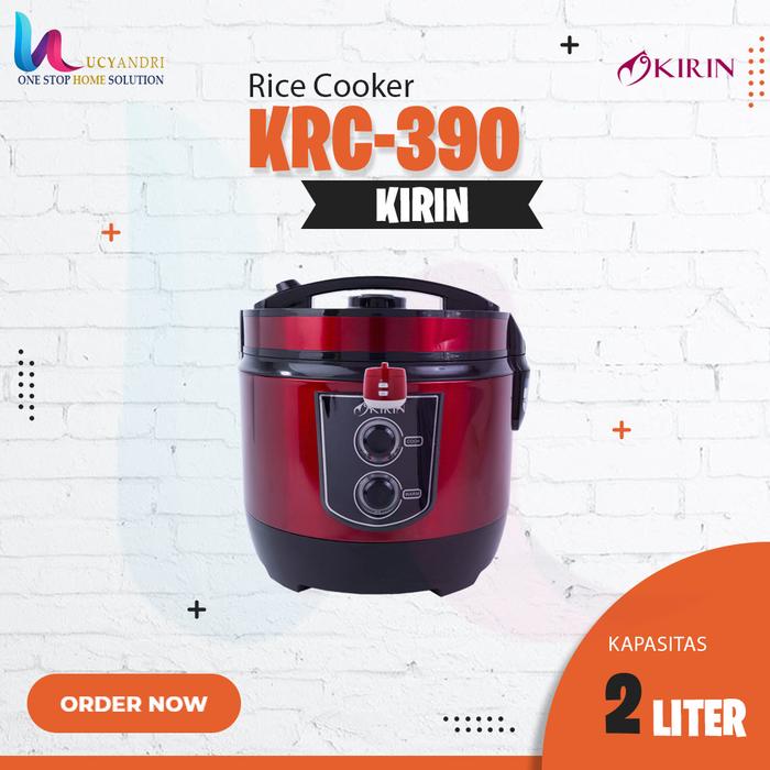 Gambar KIRIN RICE COOKER 2.0 LITER | KRC-390 | KRC390 CERAMIC ORIGINAL - Red dari Lucyandri Official undefined Tokopedia