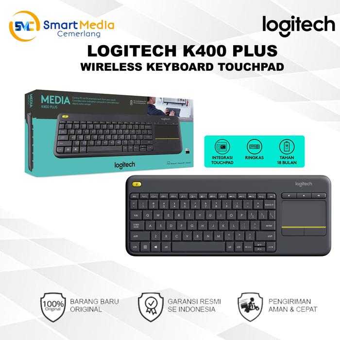 Logitech K400 Plus Teclado Trackpad Logitech Teclado Logitech