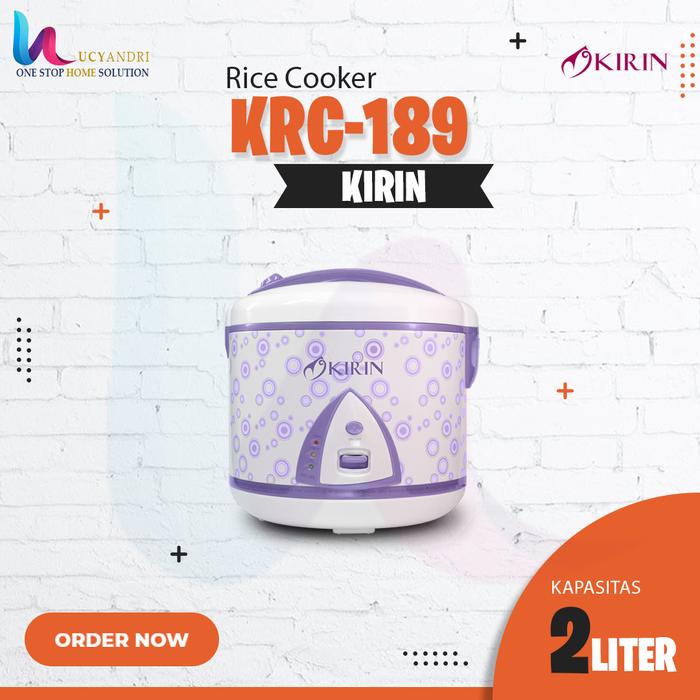 Gambar Kirin Rice Cooker KRC-189 / KRC189 / KRC 189 Rice cooker Original - Ungu dari Lucyandri Official undefined Tokopedia