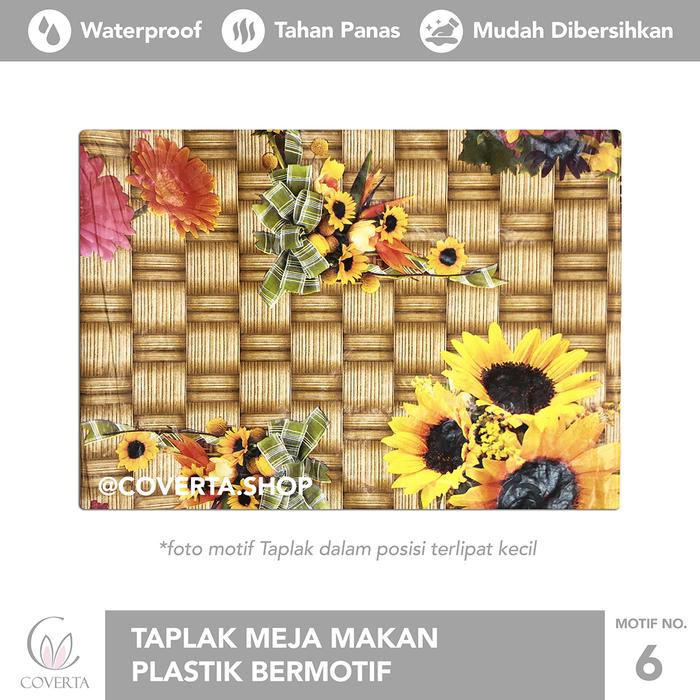 Gambar Taplak Meja Makan Motif Plastik Renda Segi 137x183cm - No.6 dari Coverta Shop undefined Tokopedia