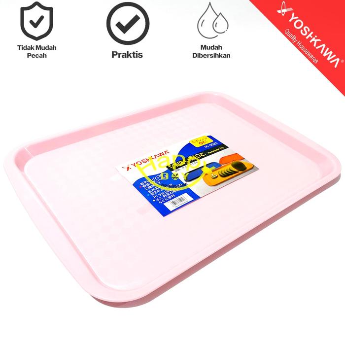Gambar YOSHIKAWA NAMPAN/ BAKI SEGI RESTORAN PLASTIK 37X27CM VARIAN WARNA - Clasic Pink dari HappyDay_Houseware undefined Tokopedia