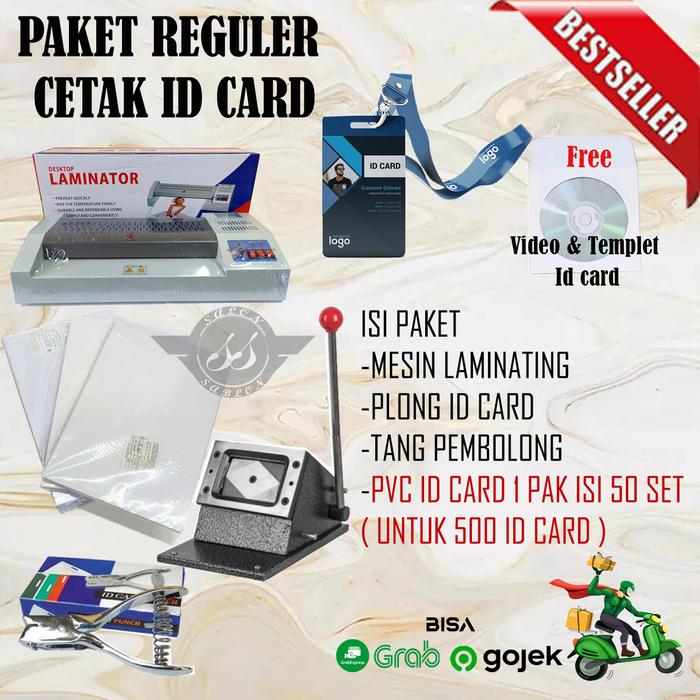 Gambar Paket Cetak ID Card Manual (Laminating, Plong, Pembolong, PVC ID Card) - PAKET B dari Salon Sablon undefined Tokopedia