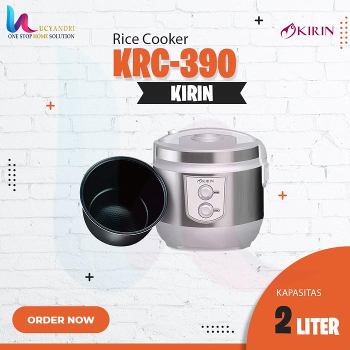 Gambar KIRIN RICE COOKER 2.0 LITER KRC-390 CERAMIC ORIGINAL - Spesial Edition - Silver White dari Lucyandri Official undefined 4 Tokopedia