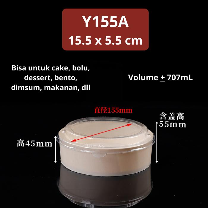 Gambar Wood Cake / Lunch Box Kayu + Tutup Kotak Kue Dessert Cake Bento dll - Y155A dari Castellys Packaging undefined Tokopedia