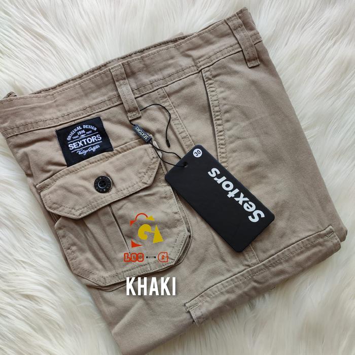 Gambar Celana Cargo Taktical Sextors 21 Original Slim Fit - Khaki, 28 dari ForMix undefined Tokopedia