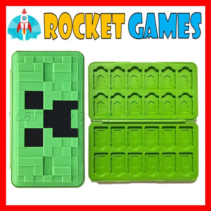 Gambar ShiBan Nintendo Switch Game Card Case Storage Box MAGNETIC 24in1 - MINECRAFT dari Rocket Games undefined Tokopedia