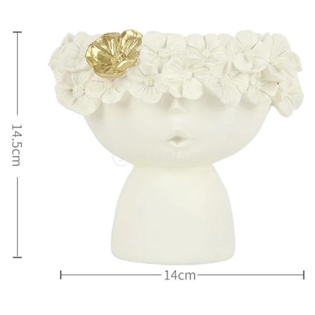 Gambar twigs.id Nordic Aesthetic Girls Head Ceramic Vase | Home Decor - Putih dari twigs.id Home Living undefined Tokopedia