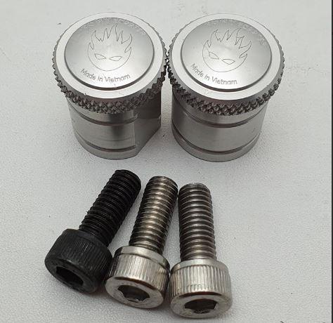 Gambar Tony Scooter Mirror Hole Cover Vespa / Tutup Lubang Spion Vespa - Chrome dari mozzara_NEW undefined Tokopedia