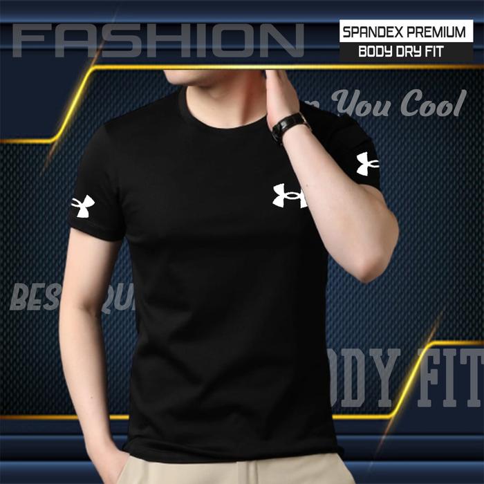 Gambar Kaos Spandex Premium Grade Original Gym Keren Termurah - Hitam, M dari JnJStreetWear undefined Tokopedia