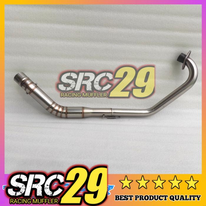 Gambar pipa leher knalpot racing Byson - Yamaha bison byson semi stainlees - STAINLESS dari src29racingmuffler undefined Tokopedia