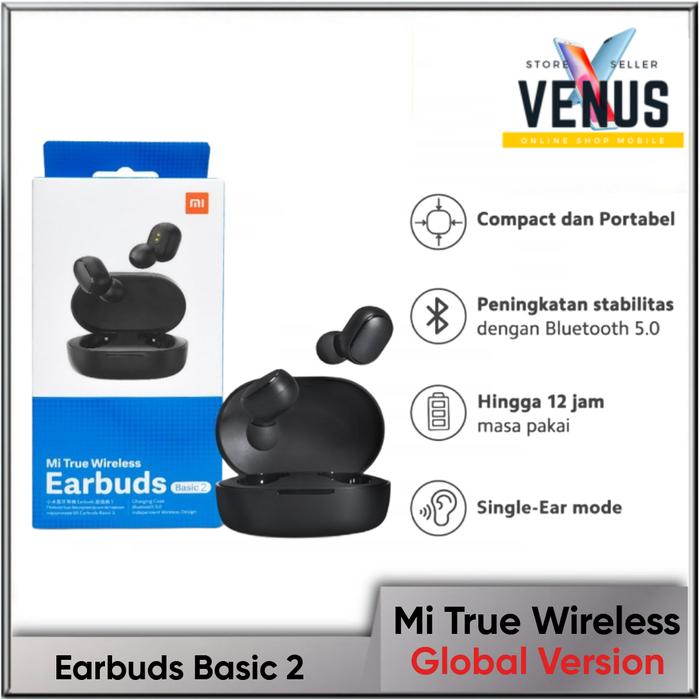 Gambar Xiaomi TWS Mi True Wireless Earbuds Basic 2 bluetooth 5.0 Earphone - BASIC 2 GLOBAL dari Venus Mobile undefined Tokopedia