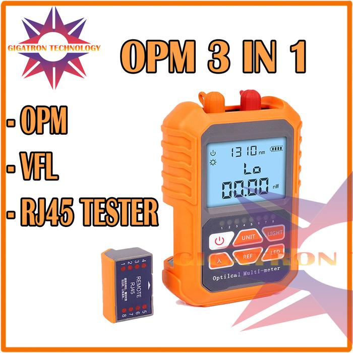 Gambar OPM 3 in 1 OPM VFL Network Cable Test 3 in 1 Optical Power Meter - BATERAI dari Gigatron Technology undefined Tokopedia
