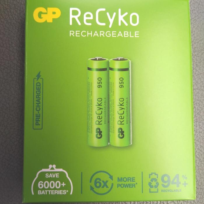Gambar Battery Rechargeable 800 mAh merk GP untuk telepon cordless Panasonic - GPRecyko950mAh dari azinet_NEW undefined Tokopedia