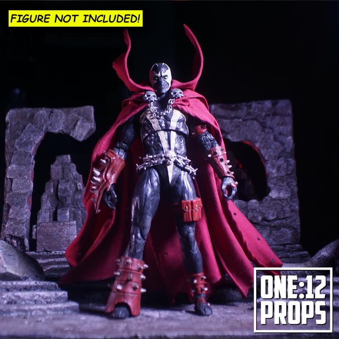 Gambar Mcfarlane Spawn Action Figure Custom Wired Cape / Sayap Buatan dari ONE:12 PROPS undefined Tokopedia
