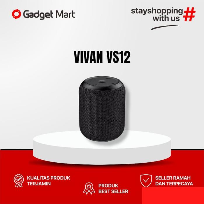 Gambar Speaker Bluetooth VIVAN VS12 V5.0 Surround Sound 360° Waterproof dari Gadget Mart Balikpapan undefined Tokopedia
