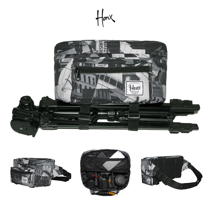Gambar HONX 010 Large - tas kamera waist bag / sling bag mirrorless dslr hp - 010 L STREET dari Honx Store undefined Tokopedia