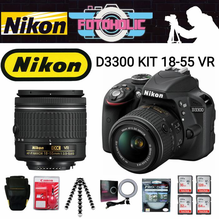 Nikon D3300 18-55 VR Ⅱ Kit Nikon D3300 DSLR (AF-S 18-55mm + 55-