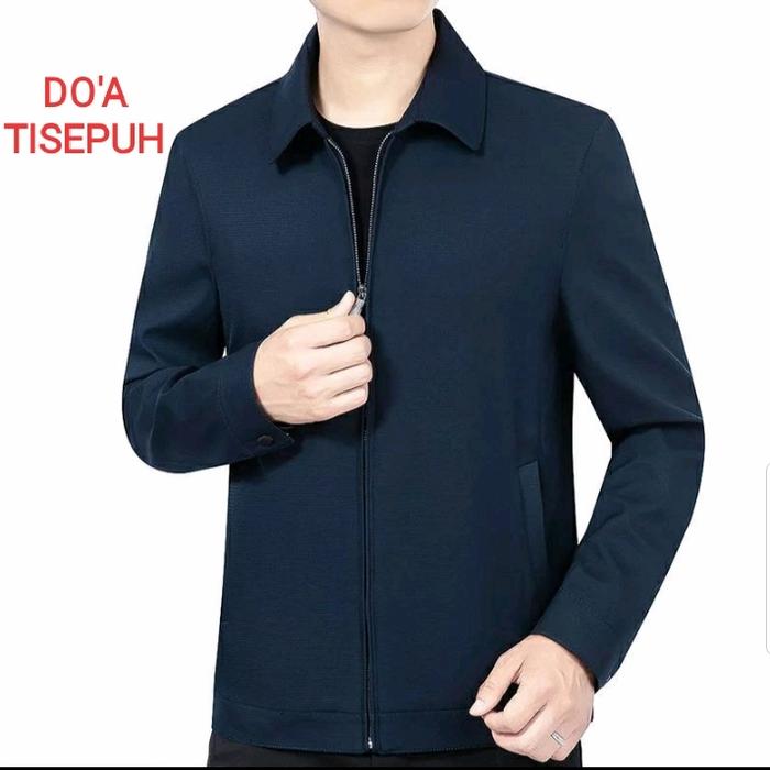 Gambar JAKET JAS FORMAL/JASKET/JAKET KANTOR/JAKET SEMI JAS PRIA Navy L - navy, M dari doa tisepuh undefined Tokopedia
