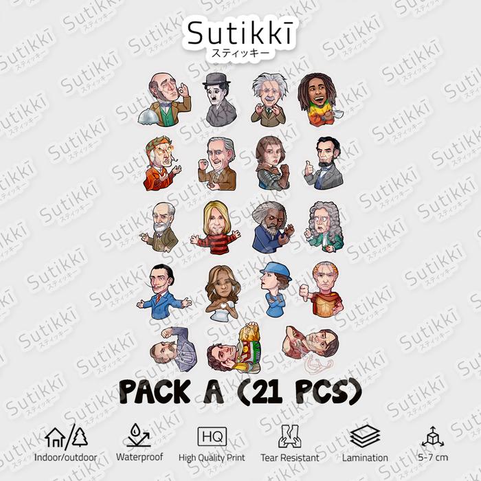 Gambar Sticker Pack Famous People Bob Marley Music Character Tokoh Presiden - Pack A, Doff dari Sutikki undefined Tokopedia
