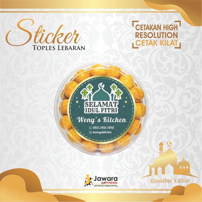 Gambar CETAK STICKER TOPLES KUELEBARAN D 10 CM CUSTOM TERMURAH FREE DESIGN dari Jawara Express Printing undefined Tokopedia