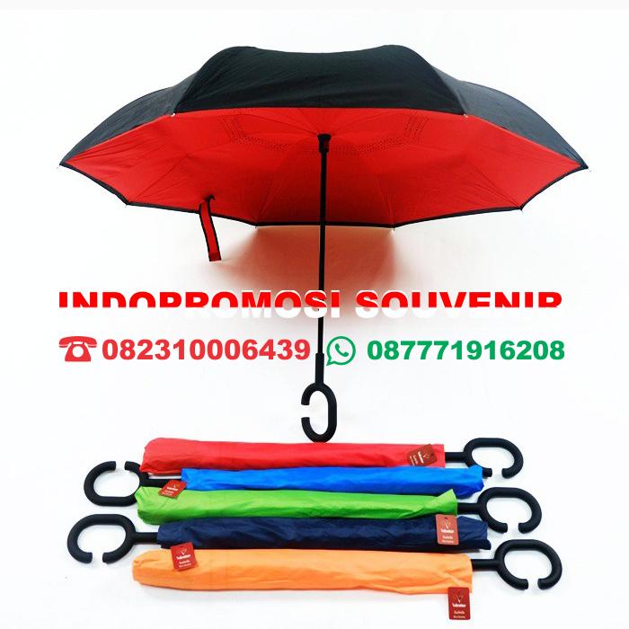 Gambar payung terbalik souvenir / payung custom promosi / golf - POLOS dari PRODUSEN SOUVENIR MURAH undefined Tokopedia