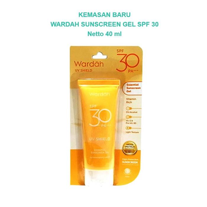 Gambar Wardah Sunscreen Gel SPF 30 / UV SHIELD SPF 30 (KEMASAN BARU) - 40ml - Sunscreen SPF30 dari yuone store OL undefined Tokopedia